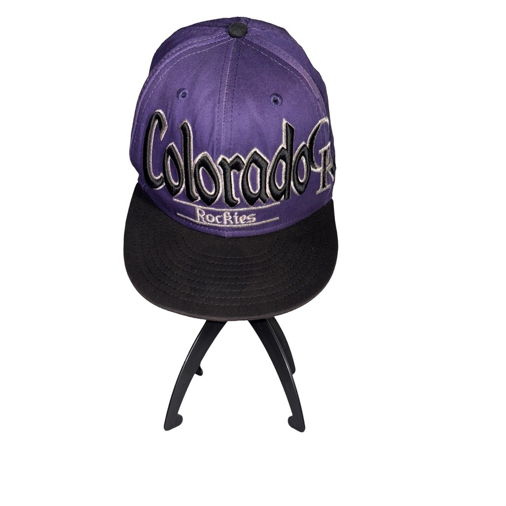 New Era 9Fifty Colorado Rockies Big Spellout Embroidered Snapback Hat Cap